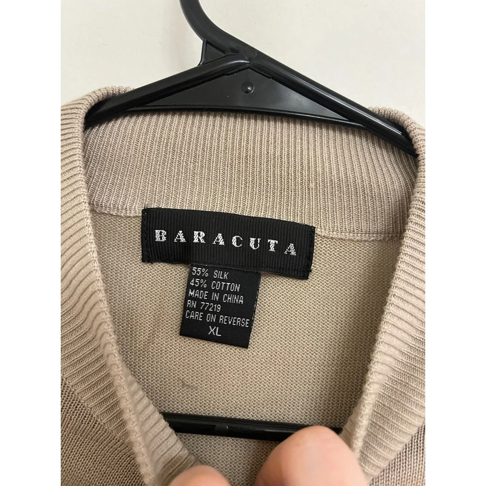 Vintage Baracuta Silk Blend Men's Turtleneck Sweater Preppy Old‎ Money